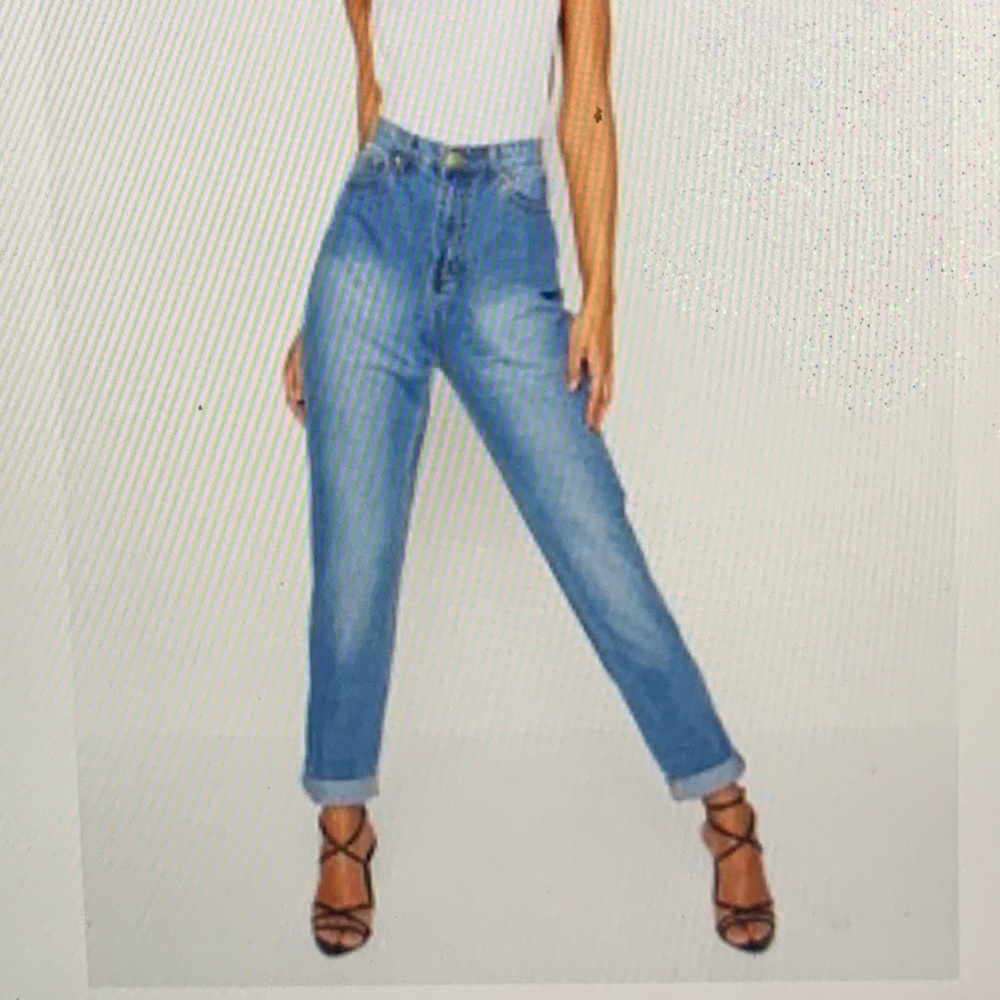 Tall cuff Mom Jeans